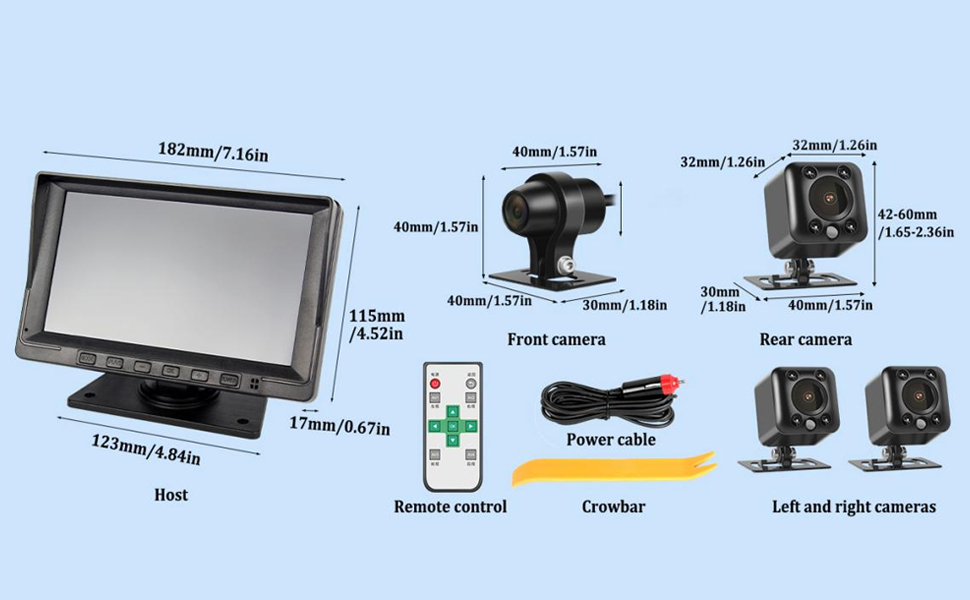 4台モニターセット Amazon.co.jp: Motocam バックカメラモニターセット 録画機能