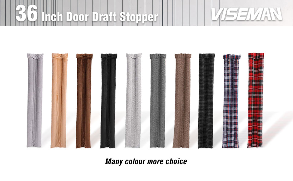 VISEMAN 36 Inch Under Door Draft StopperTwin Door Draft