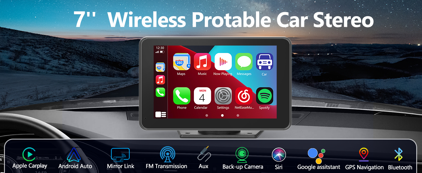wireless car stereo