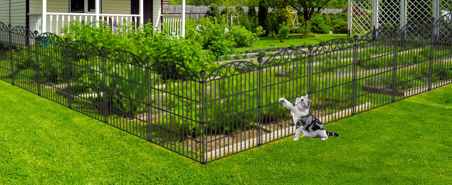 Garden Fence 12 Panel with Gate