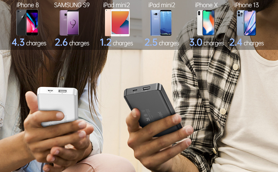 ROMOSS 2-Pack 10000mAh USB Portable Charger