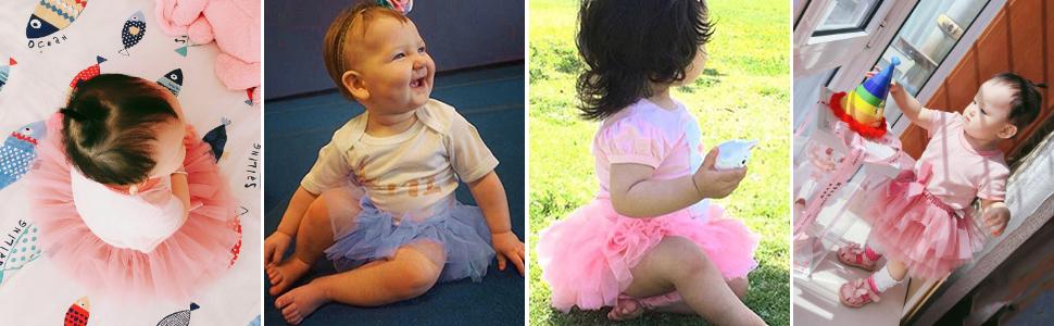 kids toddler girls summer tutu skirt