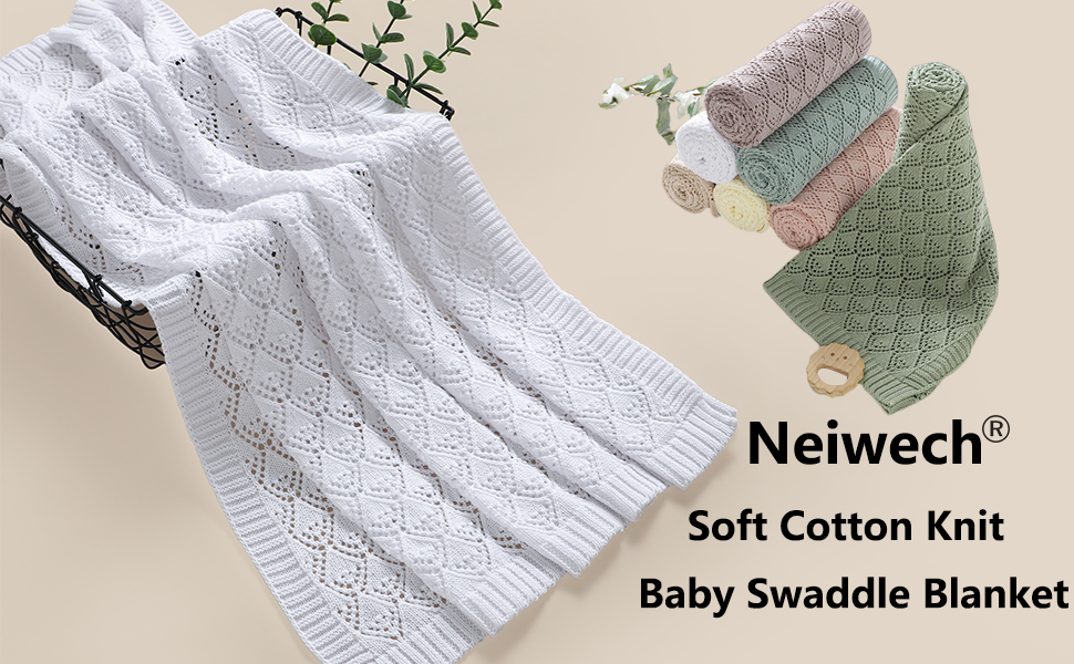 cotton knit baby blanekt