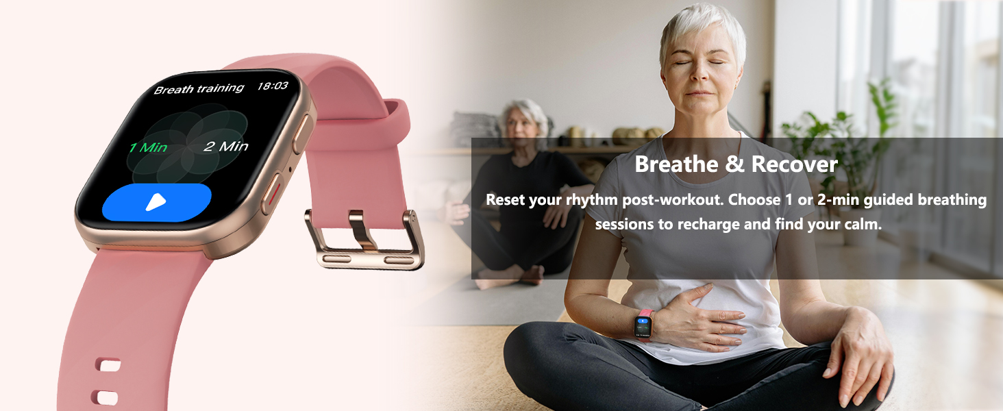 fitness trackers with breath training for women