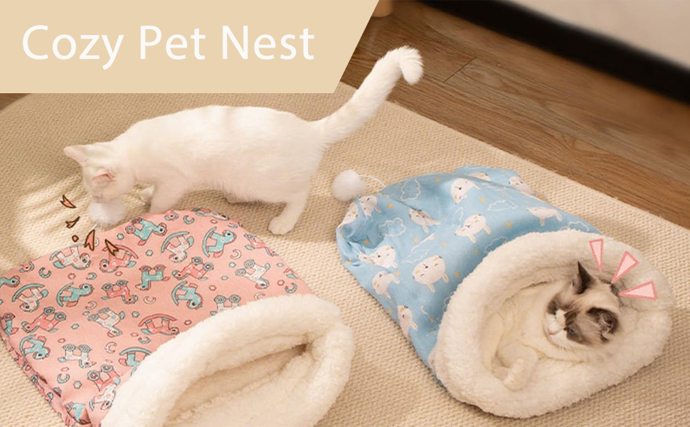 Cozy Pet Nest for Cats and Dogs
