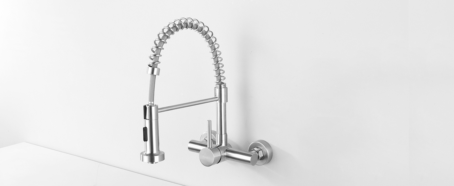 Tondiy Grifo de Cocina de Pared Extraíble con 2 Modos