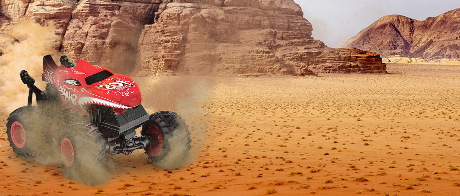 Monster Truck Toys, 2.4Ghz RC Monster Trucks for Boys, 120