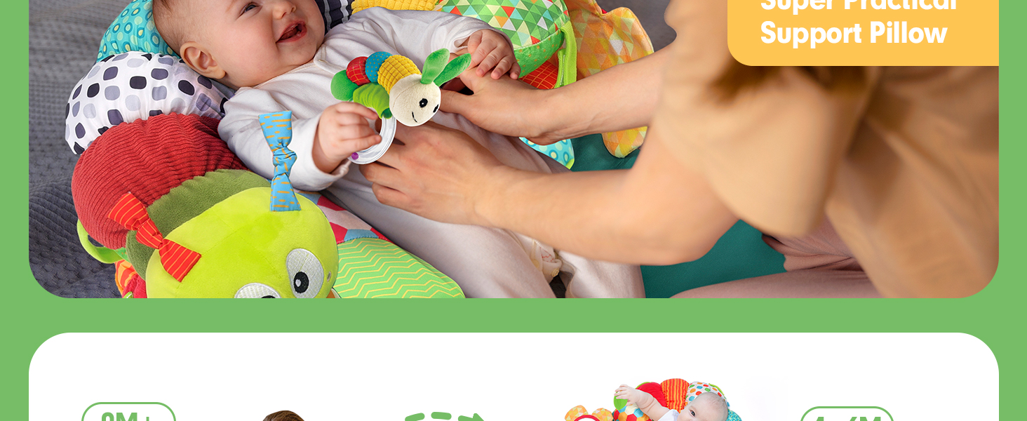hahaland Baby Gifts for 0 3 6 9 12 Months Tummy Time