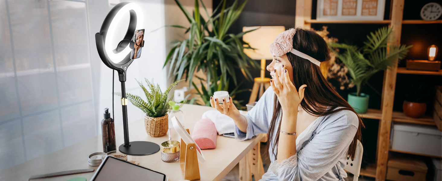 Desktop Ring Light for Computer, Video Conference, Zoom