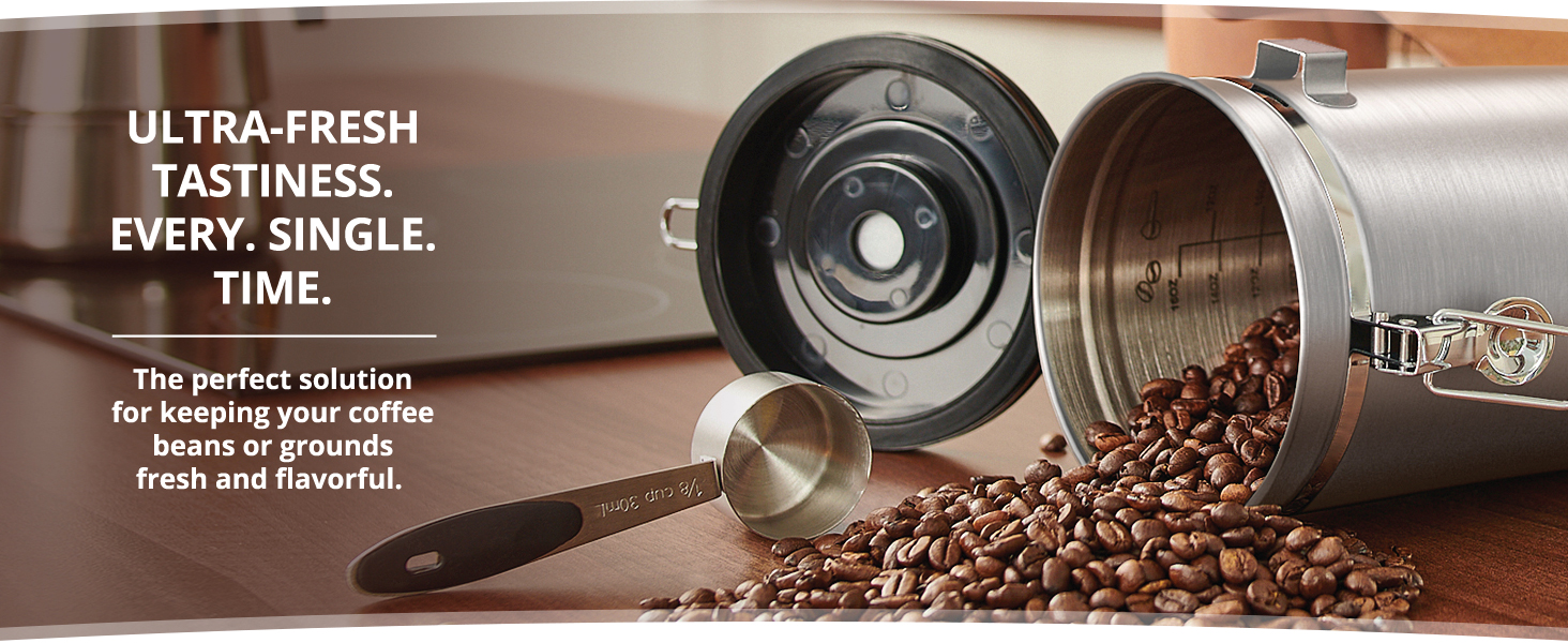 Coffee Canister Airtight Coffee Container Stainless Steel