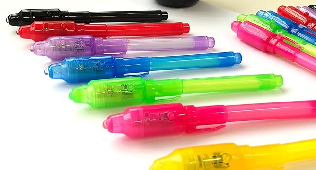 invisible ink. BASICPOT　WHITE Amazon.com : SCStyle Invisible Ink Pen 28Pcs with UV Light