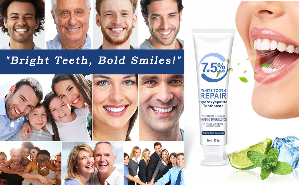 Hydroxyapatite Toothpaste 7.5%,ceelike hydroxyapatite Toothpaste for Enamel Protection