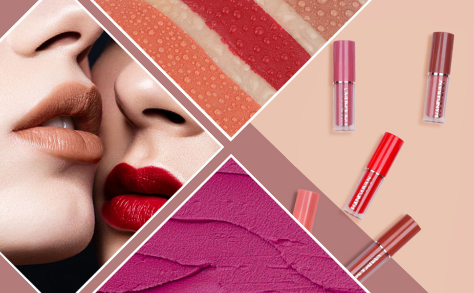 12 kleuren, 2,5 ml, lipglosset, mat parelmoer-achtig