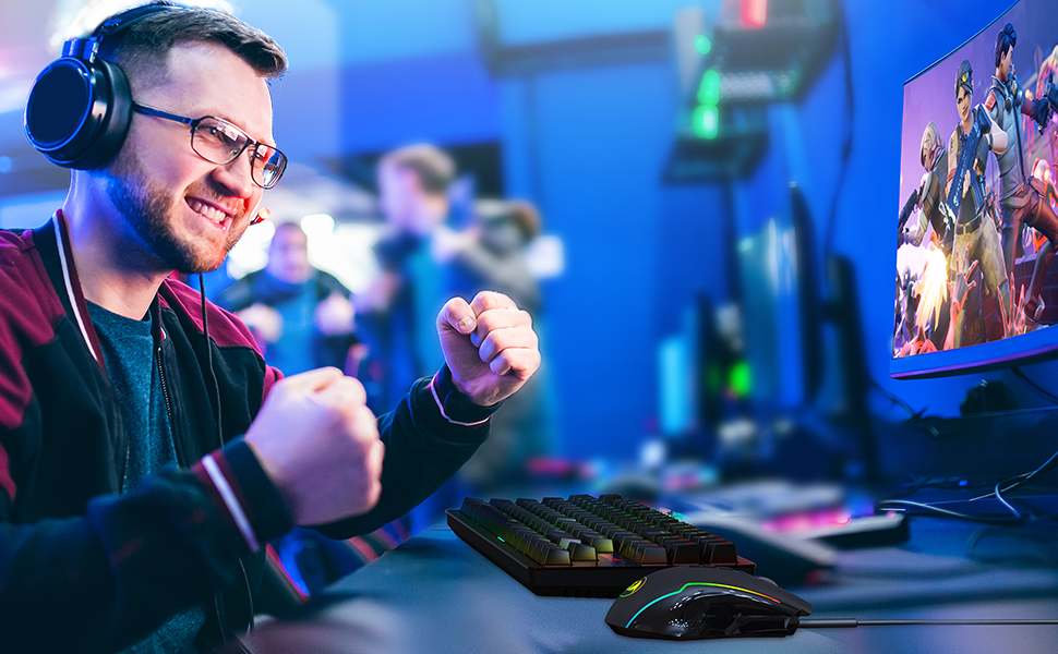 Redragon Gaming Keyboard, Wireless Mechanical Keyboard