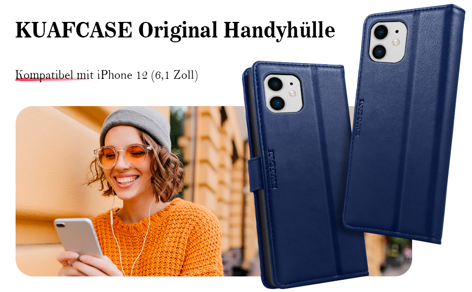 Mobile Phone Case for iPhone 12 Case iPhone 12 Pro Case Leather Flip