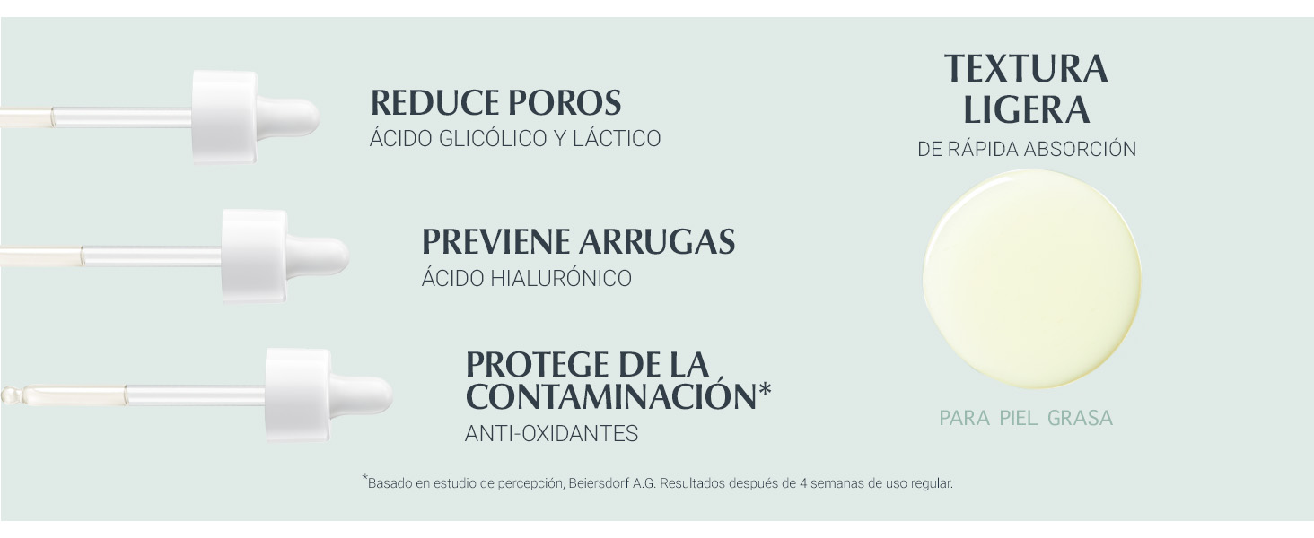 Ayuda a reducir los poros en la piel y prevenir arrugas
