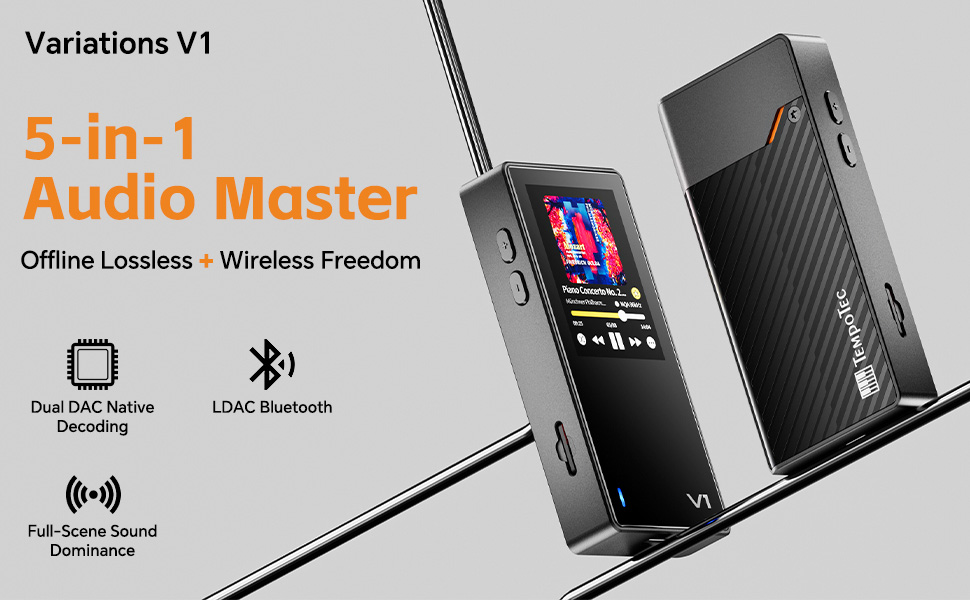 TEMPOTEC V1 デジタルオーディオプレイヤー＋ヘッドホンアンプ 未開封品 TempoTec Variations V1 HiFi Music Player | TempoTec Audio