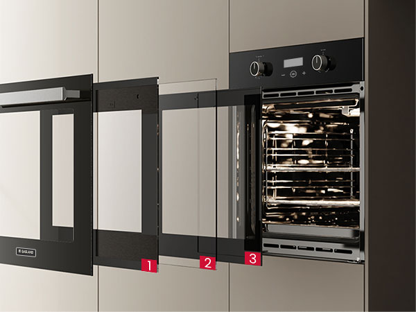 3-Layer Tempered Glass Door