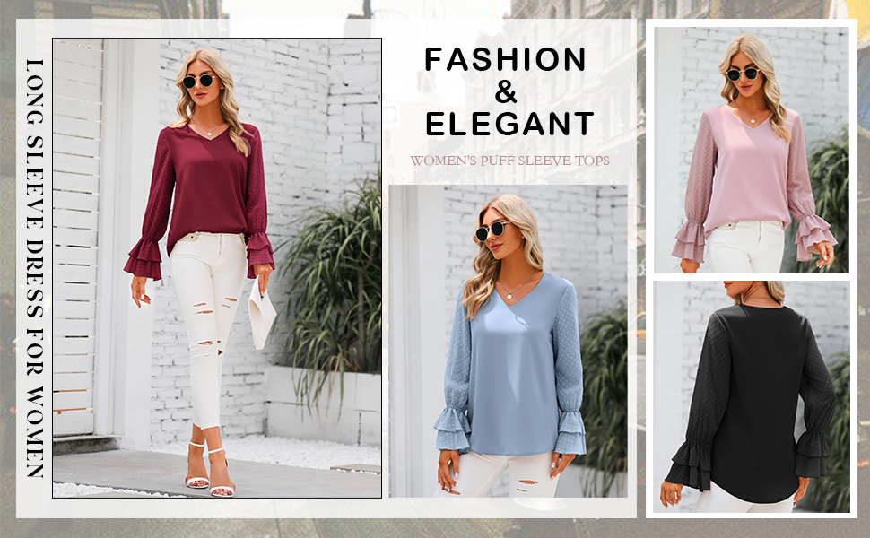 V Neck Tops for Women