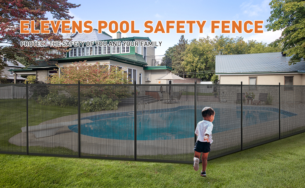 Elevens Pool Fence 4 x 12Feet Swimming Pool Fences for In