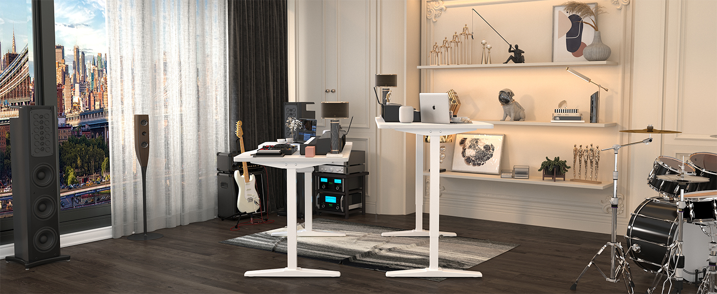 Monomi Height Adjustable Electric Standing Desk, 55 x 28