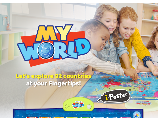 Amazon.com: BEST LEARNING i-Poster My World Interactive Map
