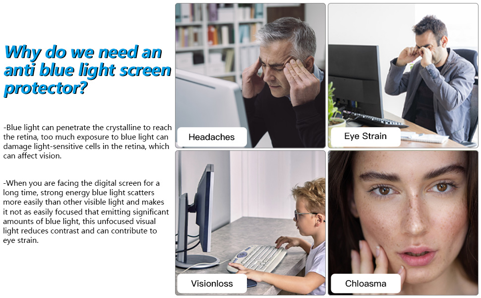 FILMEXT Removable 27 Inch Blue Light Screen Filter for Monitor 169