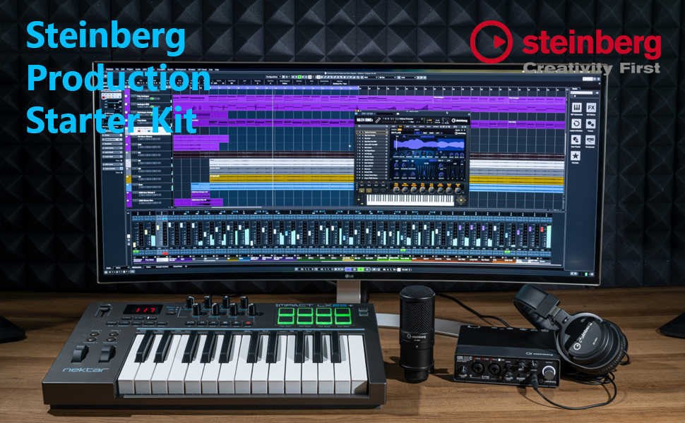 Steinberg Production Starter Kit (incluye interfaz de audio UR22C USB 3 ...