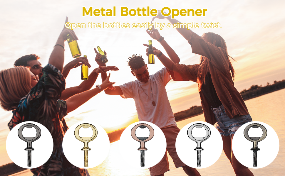 20PCS Metal Bottle Opener, Zinc Alloy Flat Bottle Opener