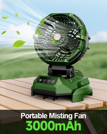 portable misting fan