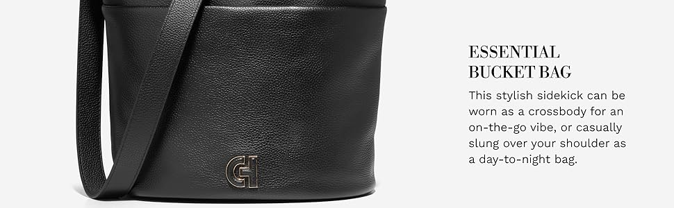 【Cole Haan】★バケットバッグ★ Essential Soft Bucket Bag Cole Haan Essential Soft Bucket Bag, Irish Coffee: Handbags