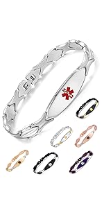 Fashion Shiny Medical Alert Bracelet