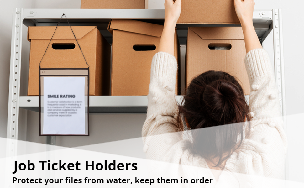 Anjetan 30Pcs Job Ticket Holders 9 x 12inch, Shop Ticket