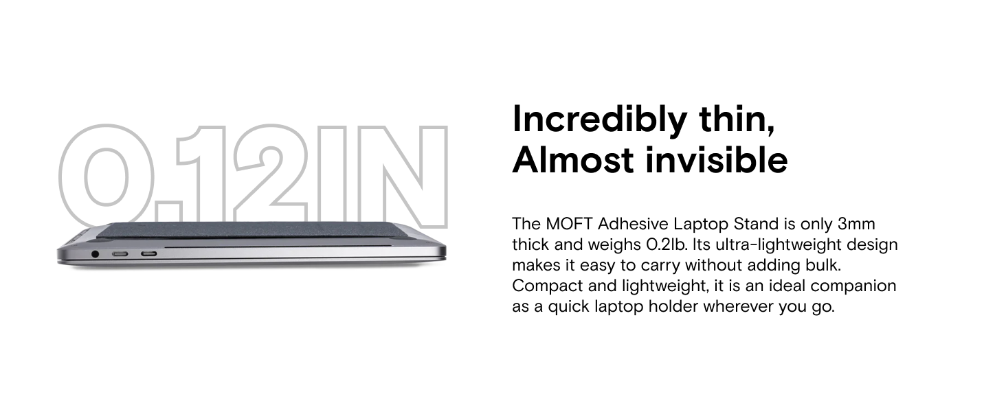 MOFT Laptop Stand for Desk, Adhesive Laptop Stand with 2