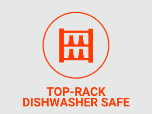 Helimix Shaker Bottles are top rack dishwasher safe 