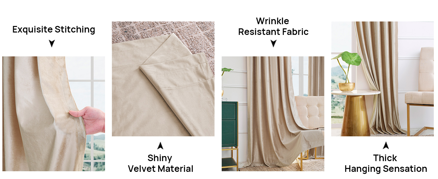velvet curtains