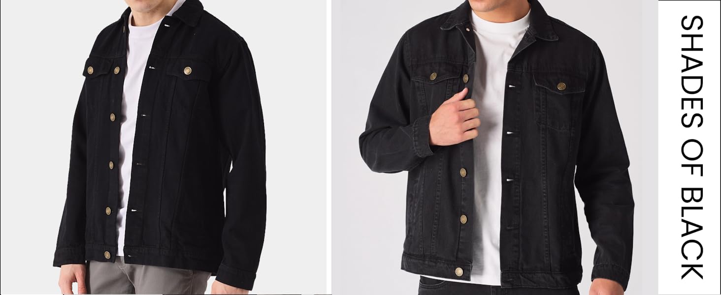 Different Shades OF Back Men Denim Jacket