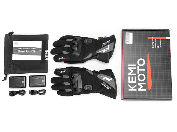 Amazon.co.jp: 【手の甲と掌独立発熱】KEMIMOTO 電熱グローブ バイク