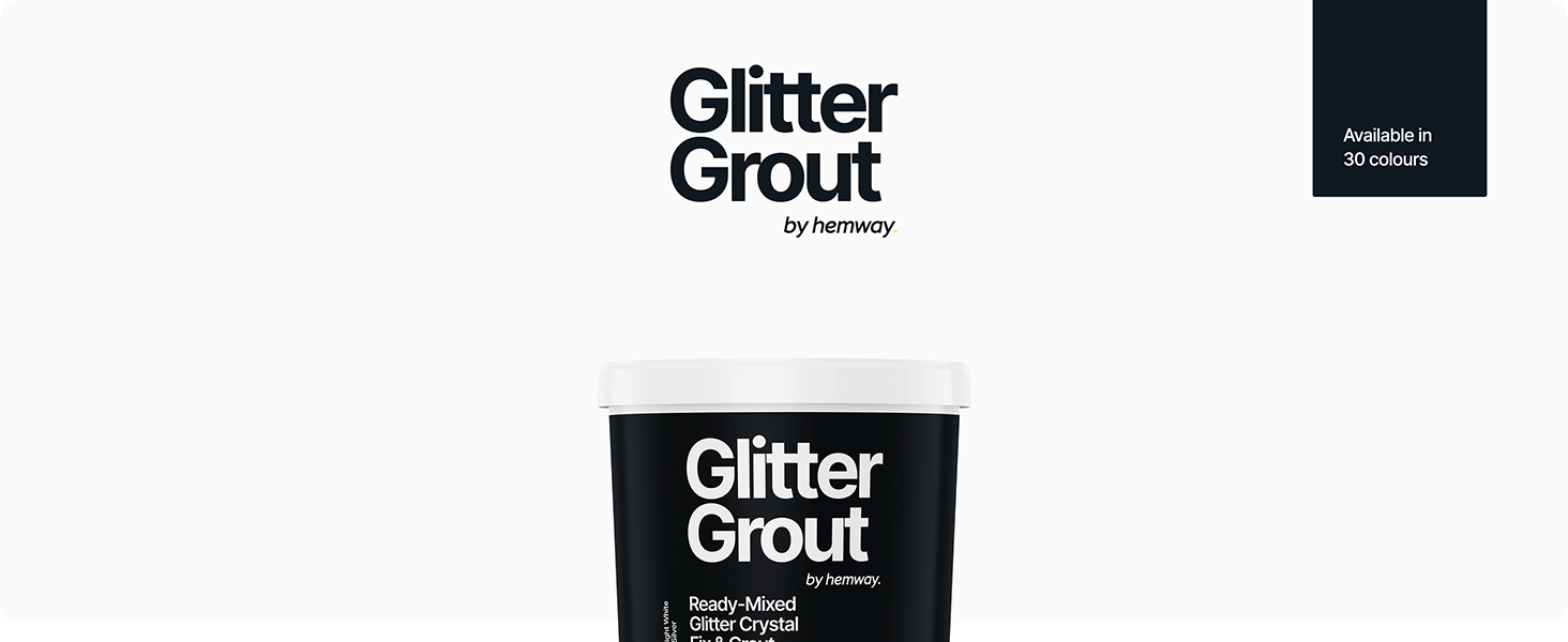 White Ready Mixed Glitter Crystal Fix & Grout 2.5L / 4.5KG (10lb