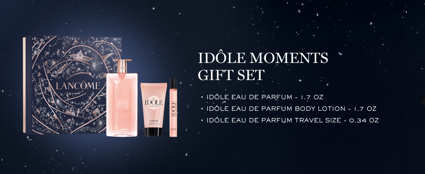 Idôle Perfume Gift Set - Eau de Parfum, Travel Size Eau de Parfum &amp;amp;amp; Scented Body Lotion