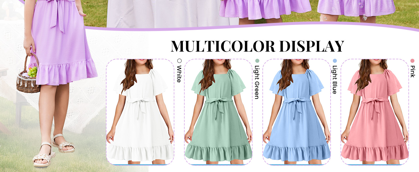 Girls Ruffle Dress 6394