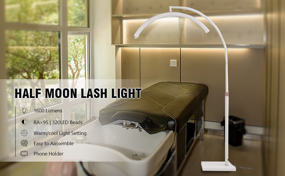 Lineiss Led Floor Lash Light Esthetician Light for Lash
