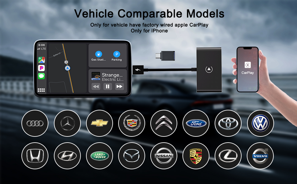 Wireless CarPlay Adapter SmaFun 5G CarPlay Wireless