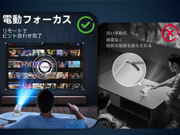 INTELLIGENT PROJECTOR 本体 値下げ⭕️ Amazon.co.jp: Tecaki 2025年 超小型 プロジエクター 家庭用