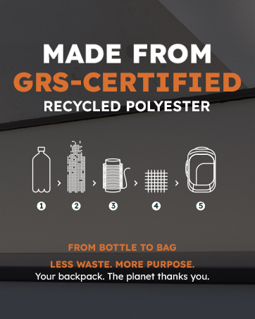 made from gas-certified polyester