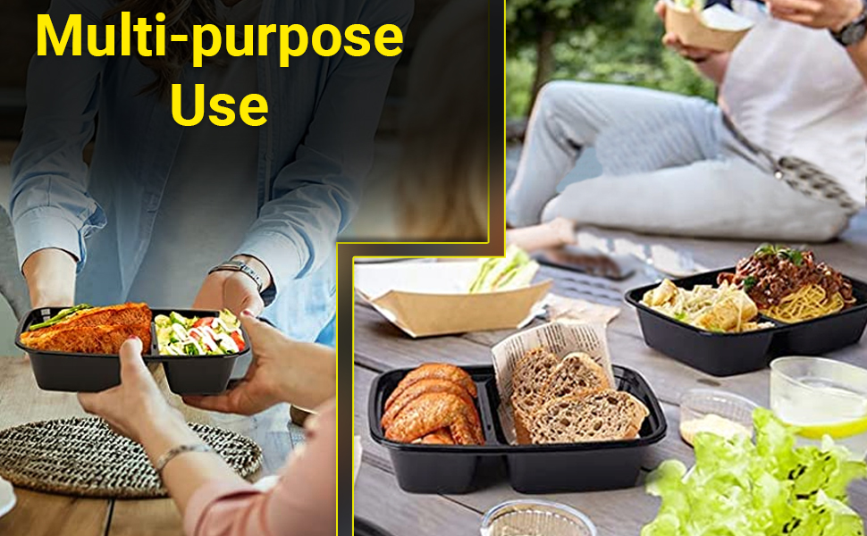 2 compartment,Lunch Container,Meal Prep Boxes,Food Containers,Food Prep,Plastic Box