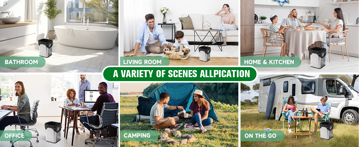 Bathroom Kitchen Office Car Small Trash Bags