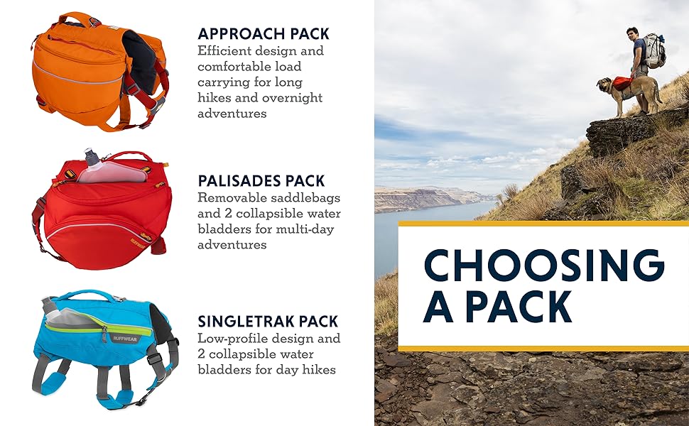 Choosing a pack: Approach Pack, Palisades Pack or Singletrak Pack