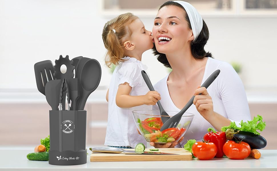 silicone cooking utensils silicone kitchen utensils set