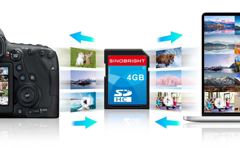 SD Card 4GB SDHC Class 4 Flash Memory Card 4 GB Digital